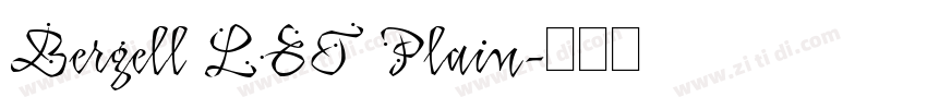 Bergell LET Plain字体转换